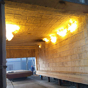 雙臺車頂部燃氣加熱爐